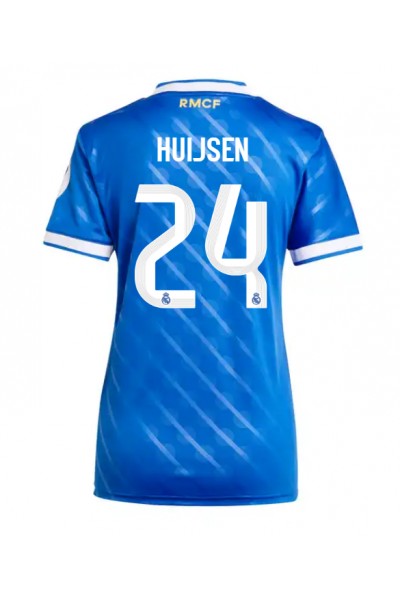 Real Madrid Dean Huijsen #24 Jalkapallovaatteet Naisten Kolmaspaita 2025-26 Lyhythihainen Real Madrid Dean Huijsen #24 Jalkapallovaatteet Naisten Kolmaspaita 2025-26 Lyhythihainen